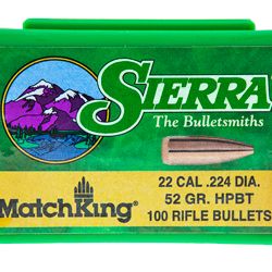 SIERRA MATCHKING .224 52GR 100CT