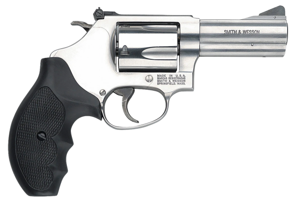 Smith & Wesson 162430 Model 60  357 Mag or 38 S&W Spl +P 5 Shot 3″ Stainless Steel Barrel/Cylinder, Satin Stainless Steel J-Frame, Exposed Hammer, Polymer Grip