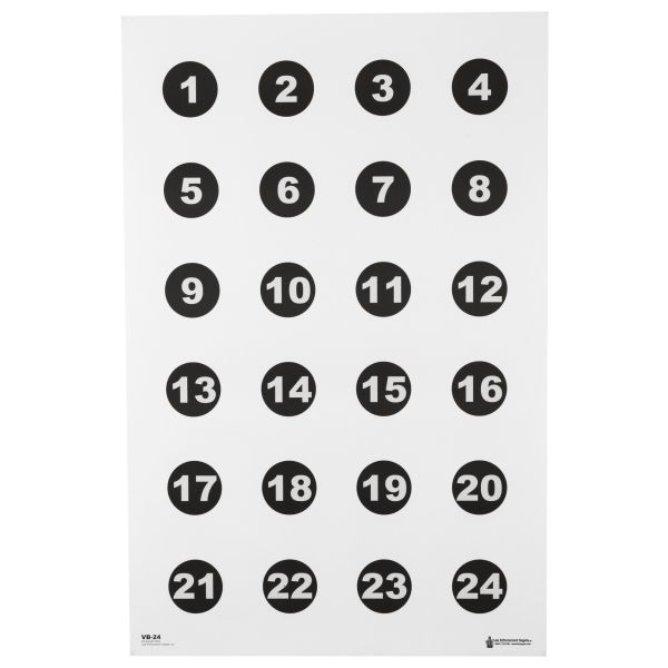 ACTION TGT 24 3″ NMBR CIRCLES 100PK
