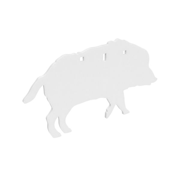 B/C AR500 3/8″ SILHOUETTE BOAR WHT