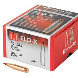 HRNDY ELD-X 30CAL .308 212GR 100CT