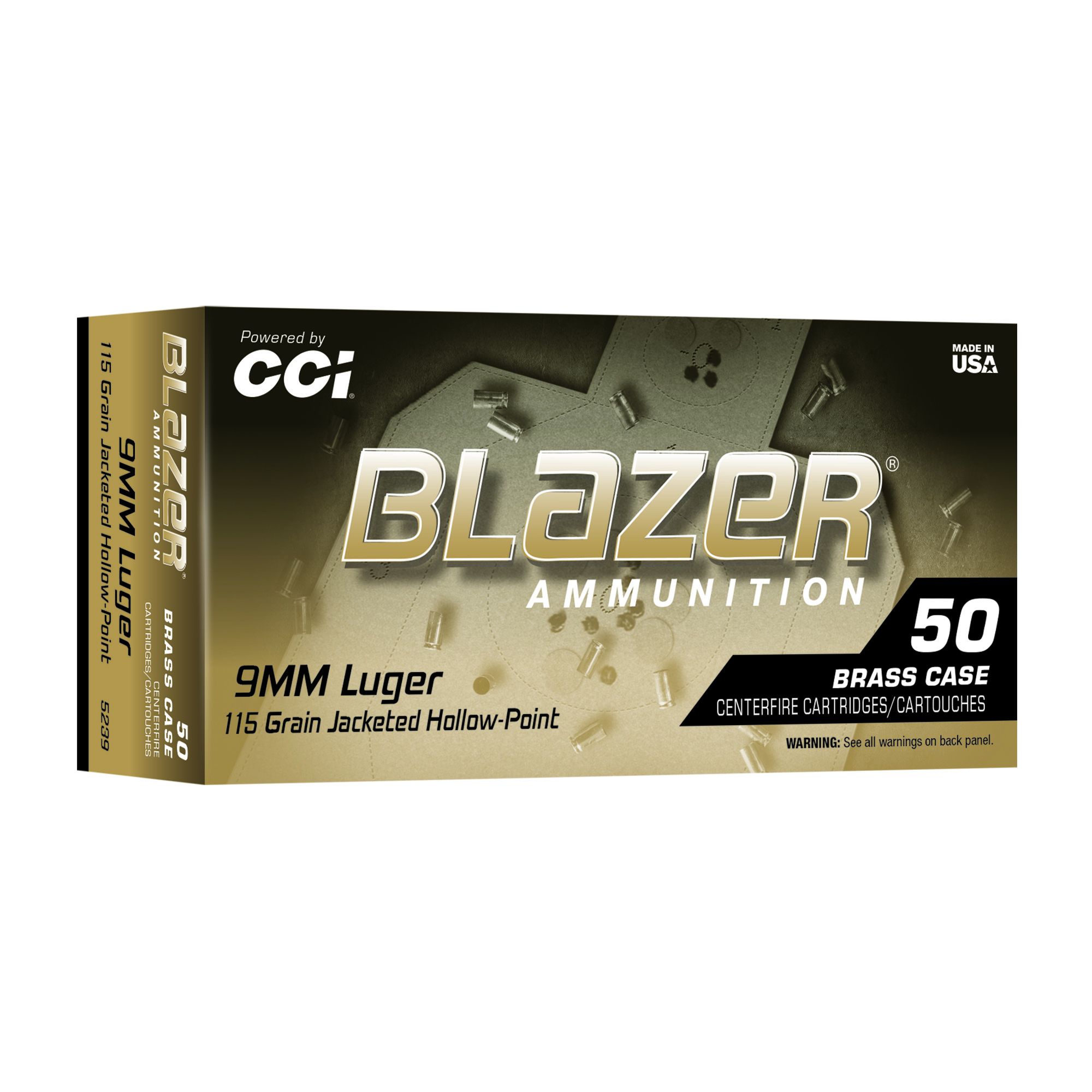 BLAZER BRASS 9MM 115GR JHP 50/500