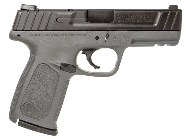 Smith & Wesson 11995 SD9  Compact Frame 9mm Luger 16+1, 4″ Black Armornite Stainless Steel Barrel & Serrated Slide, Gray Polymer Frame w/Picatinny Rail, Gray Textured Grip, No Safety