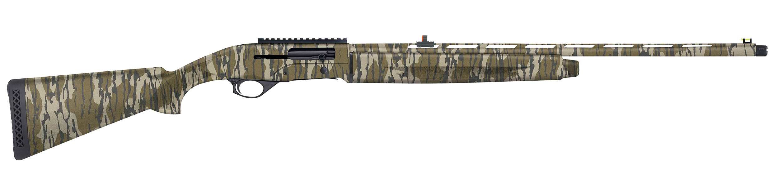Mossberg 75809 SA-410 Turkey 410 Gauge Semi-Auto 3″ 4+1 22″ Mossy Oak Greenleaf Vent Rib Steel Barrel, Mossy Oak Greenleaf Picatinny Rail Receiver, Fixed Mossy Oak Greenleaf Synthetic Stock
