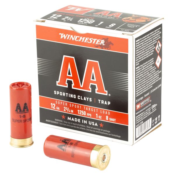 WIN AA SPR SPT 12GA 2-3/4″ #8 25/250