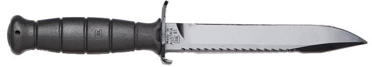 FIELD KNIFE W/SAW BLACK PKG