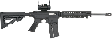 Mossberg 37234 715 Tactical Full Size 22 LR 25+1 16.25″ Barrel, Blued Metal Finish & A2 Adjustable Black Synthetic Stock Right Hand Includes Red Dot