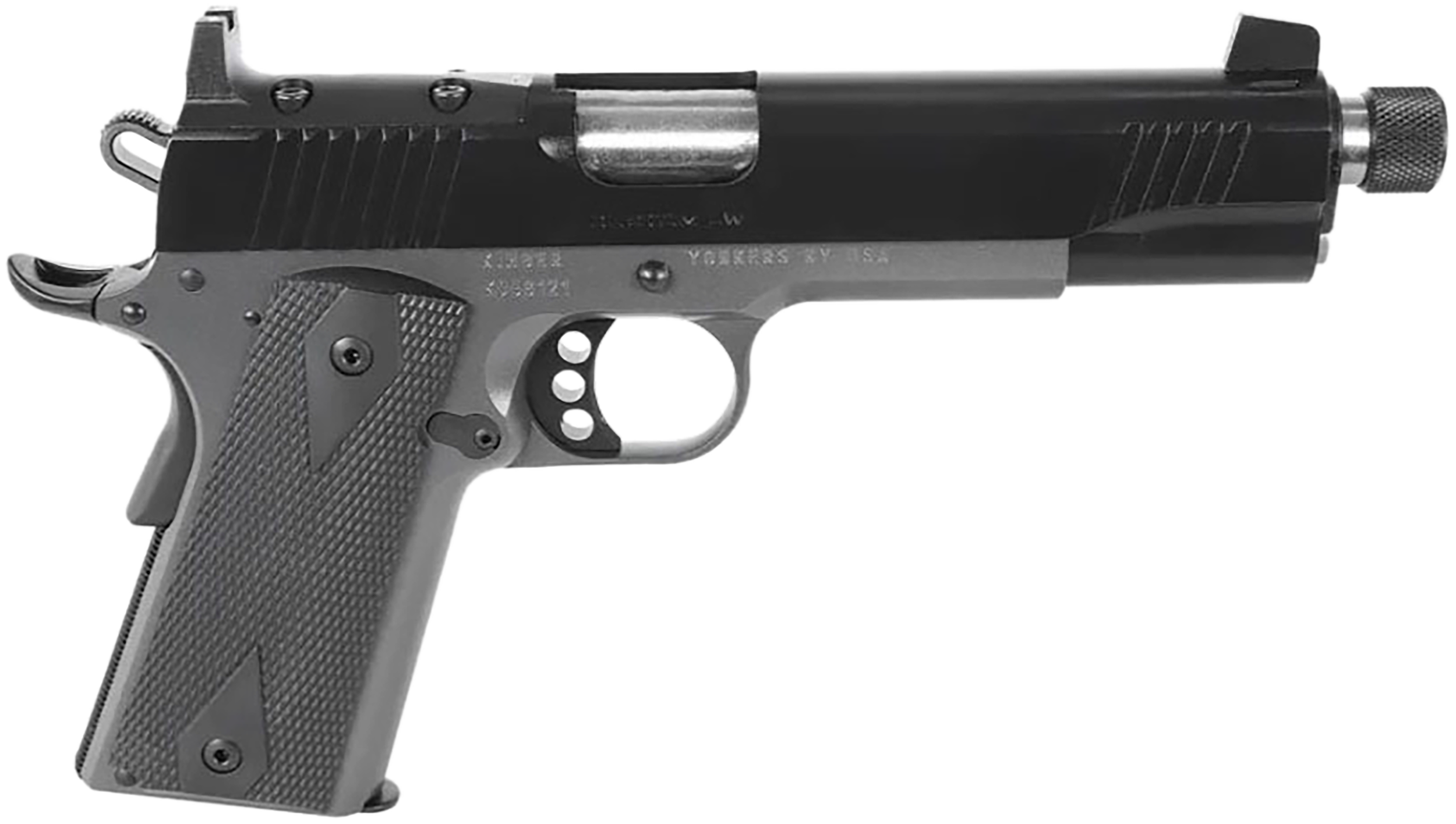 Kimber Mfg.,inc 3000456 Custom LW Shadow Ghost OR TFS 45 ACP 8+1 5″ Black Match Grade KimPro Black Optic Ready Stainless Slide KimPro Gray F/S Rubber Grip Crimson Trace Urban Camouflage Grip
