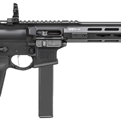 Springfield Armory STV91609B SAINT Victor 9mm Luger 16″ 32+1, Black, B5 Systems Bravo Stock & Type 23 Grip, Flip-Up Sights, Blast Diverter