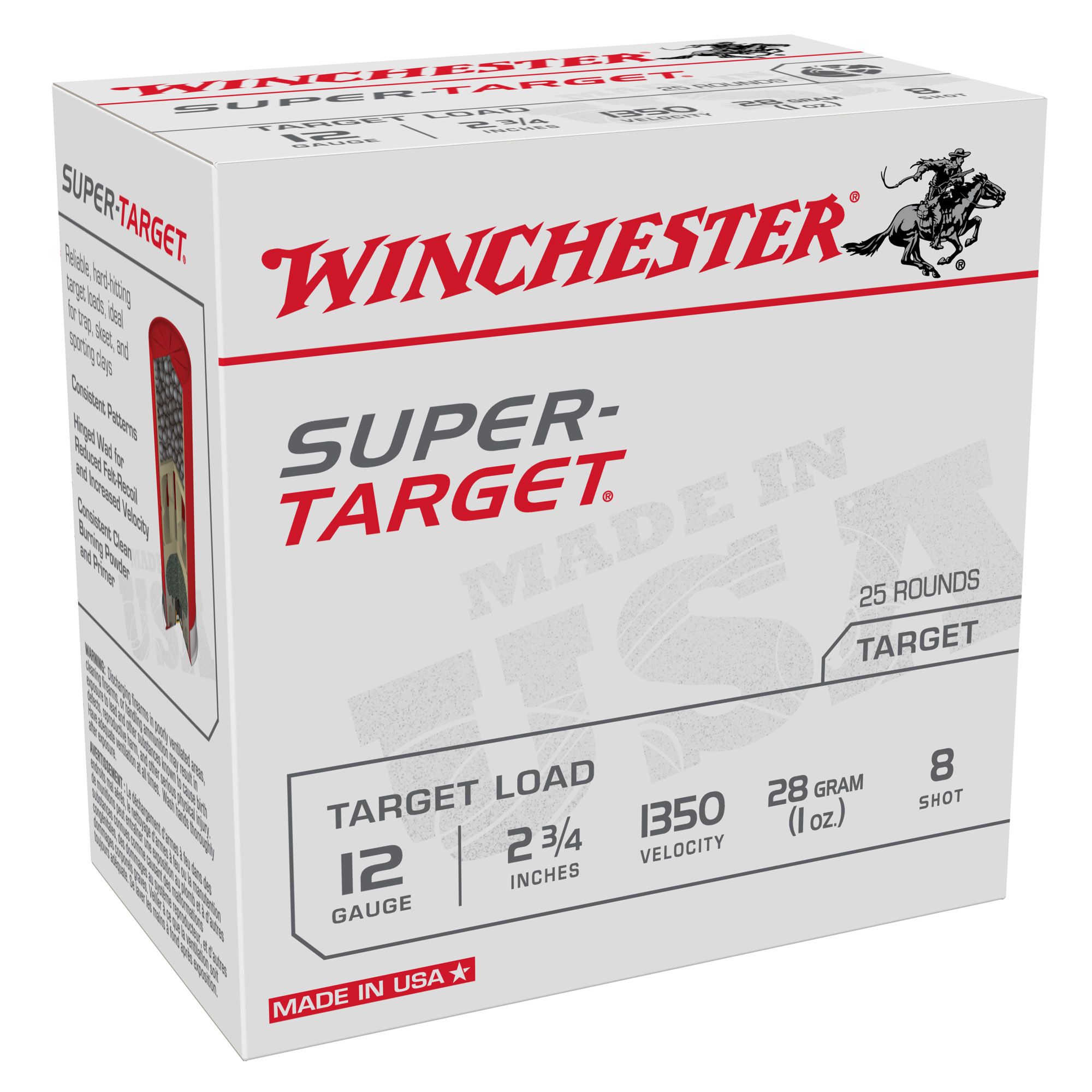 WIN SPR-TRGT 12GA 2-3/4″ #8 25/250