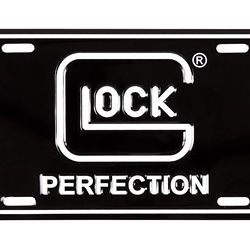 GLOCK OEM PERF LICENSE PLATE BLK/WHT
