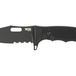 SOG SEAL FX PARTIALLY SRTED 4.3″ BLK