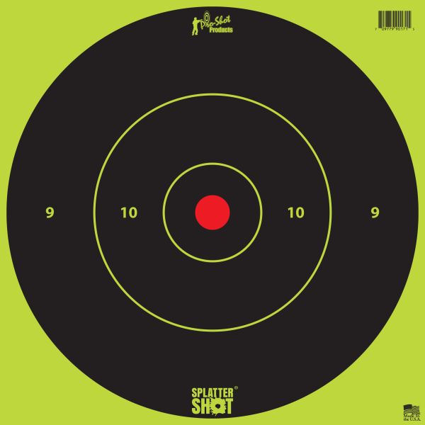 PRO-SHOT TARGET 12″ GN BLSE TP 5PK