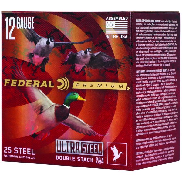 FED ULT STL 12GA 3″ 1.25OZ #2/#4 25