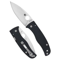 SPYDERCO BODACIOUS CF 3.63″ BLK/SLV