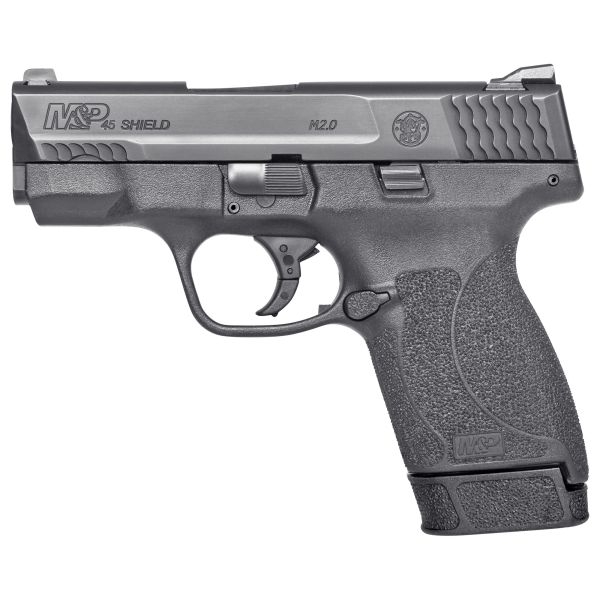 S&W SHLD M2.0 45ACP 3.3″ 7RD NMS BLK