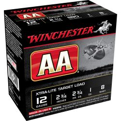 WIN AA EX-LIGHT 12GA 2.75″ #8 25/250