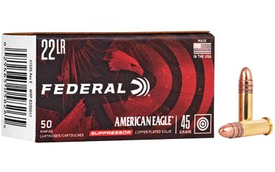 FED AE SUPPRESSOR 22LR 45GR FMJ 50/