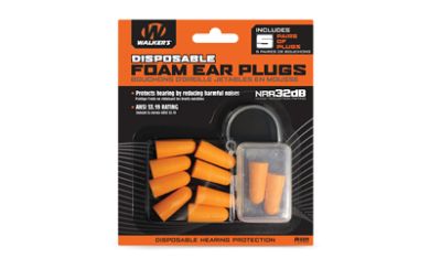 WALKER’S FOAM EAR PLUGS 5PK BLISTER