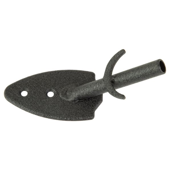 SKULL HOOKER FLUSH WALL MOUNT BLK