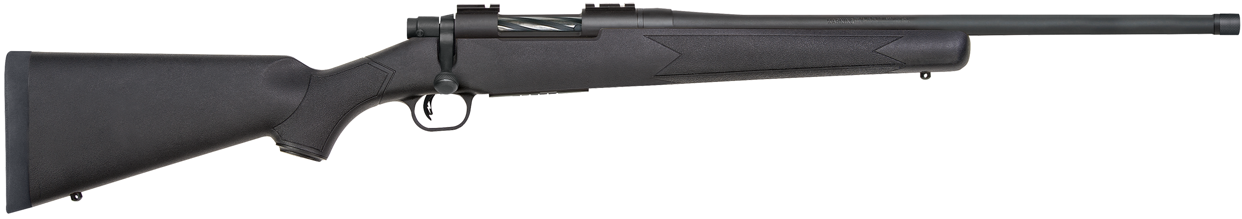 Mossberg 28175 Patriot  Full Size 400 Legend 4+1 20″ Matte Blued Threaded Barrel, Matte Blued Drilled & Tapped Stainless Steel Receiver, Fixed Black Synthetic Stock, Right Hand