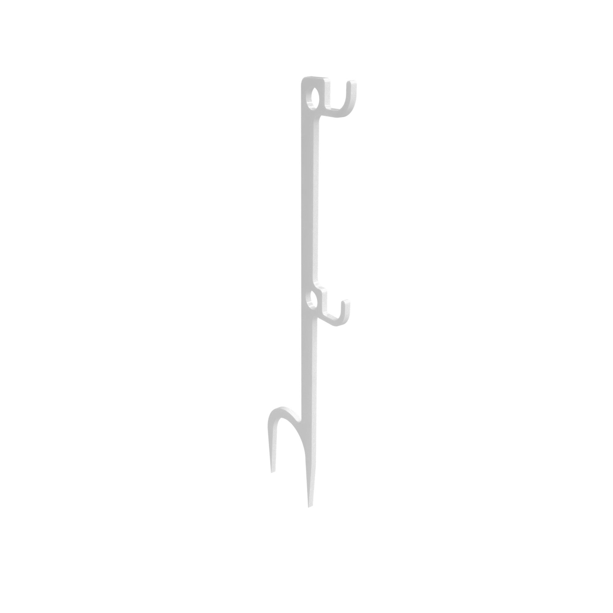 B/C STEEL TARGET HANGER WHITE 1 HOOK