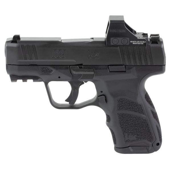 HK CC9 9MM 3.32″ 10RD BLK HOLO 407K