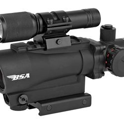 BSA TACT WPN 30MM RD W/RD LSR & LGHT