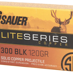 Sig Sauer E3006H120 Elite Copper Hunting  30-06Springfield 150gr Copper Solid 20 Per Box/10 Case