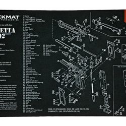 TEKMAT PISTOL MAT BERETTA 92 BLK