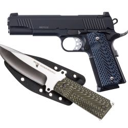DE 1911 45ACP 5″ BLK KNIFE