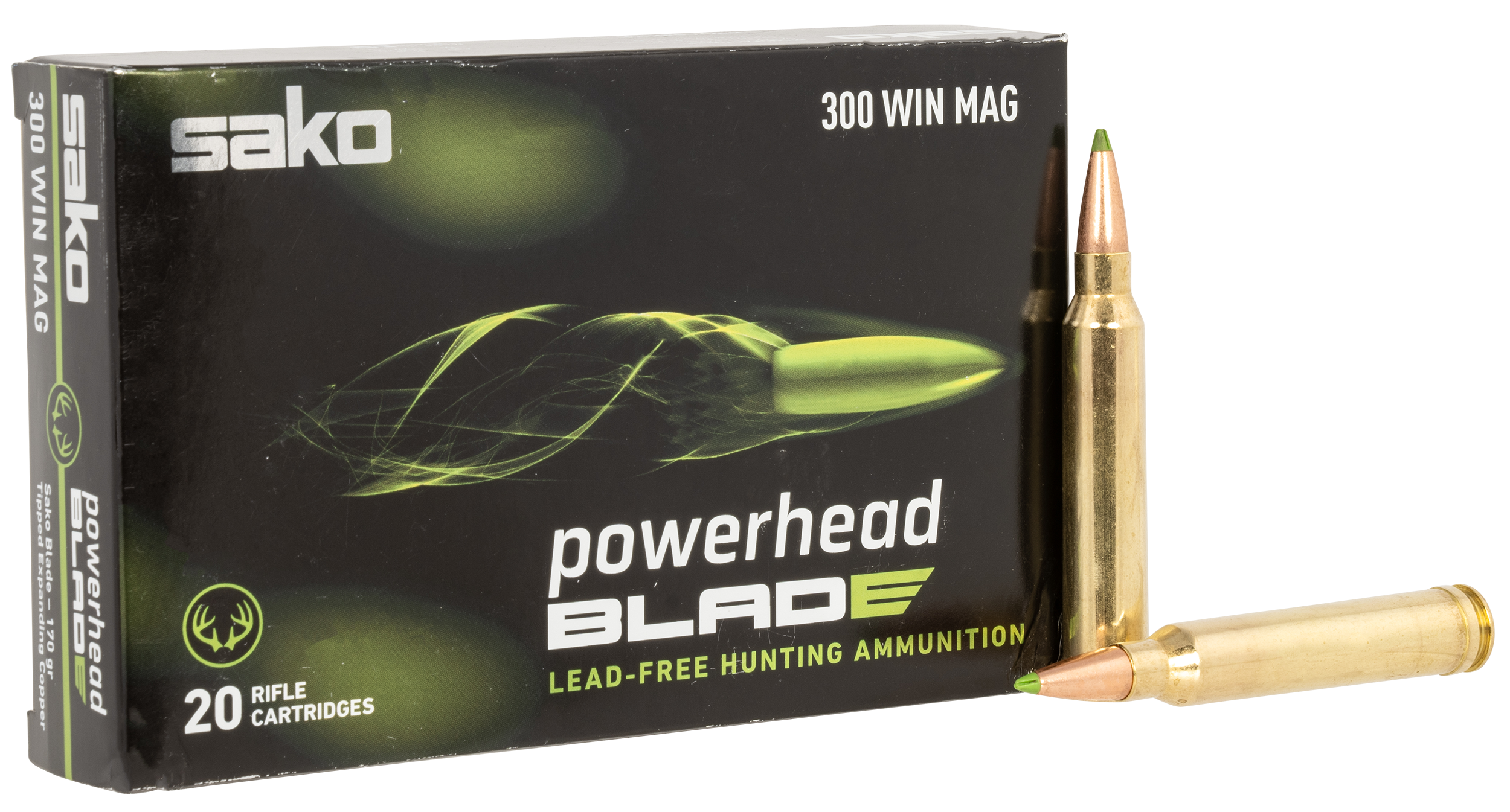 SAKO (TIKKA) JASPHB300WM170B PowerHead Blade 300WinMag 170gr 20 Per Box/10 Case