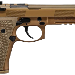 Beretta USA JS92M9A4M15 M9A4  9mm Luger 5.10″ Barrel 15+1, Flat Dark Earth Cerakote Polymer Frame, Serrated Steel Optic Cut Slide, Polymer Grip & Decocker Safety