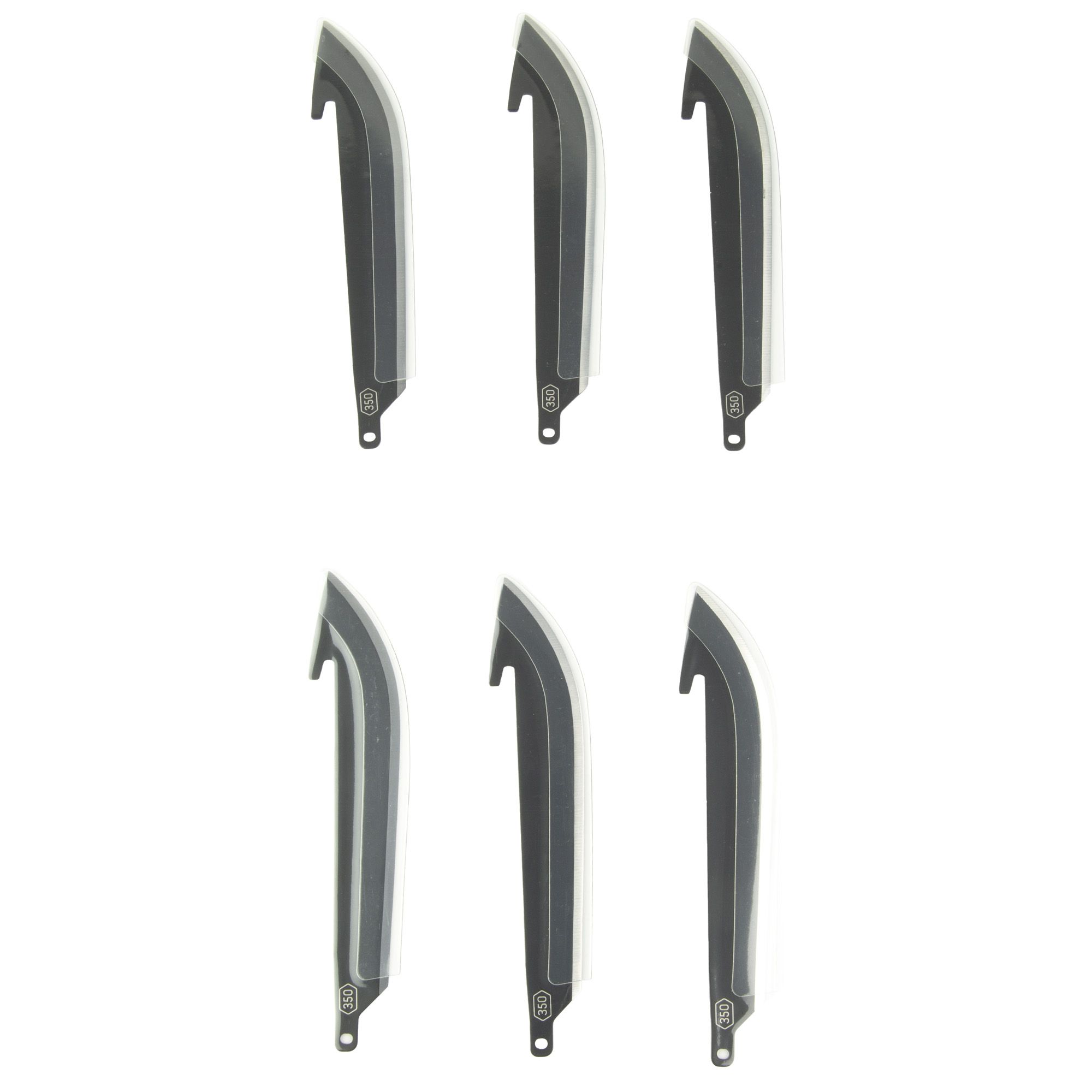 OD EDGE DROP POINT BLADES 5″ 6PK BLK