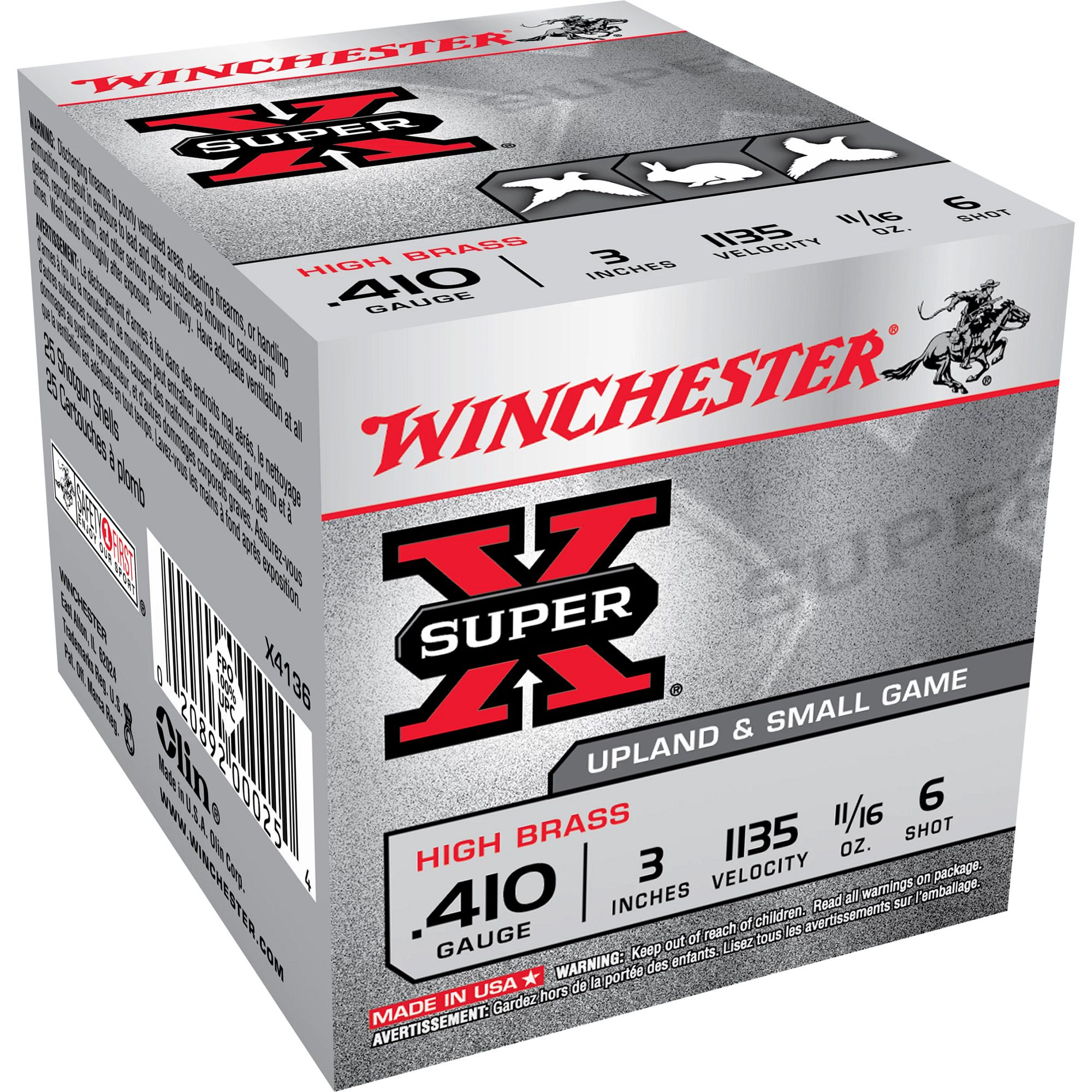 WIN SPR-X UPLD 410 3″ #6 HB 25/250