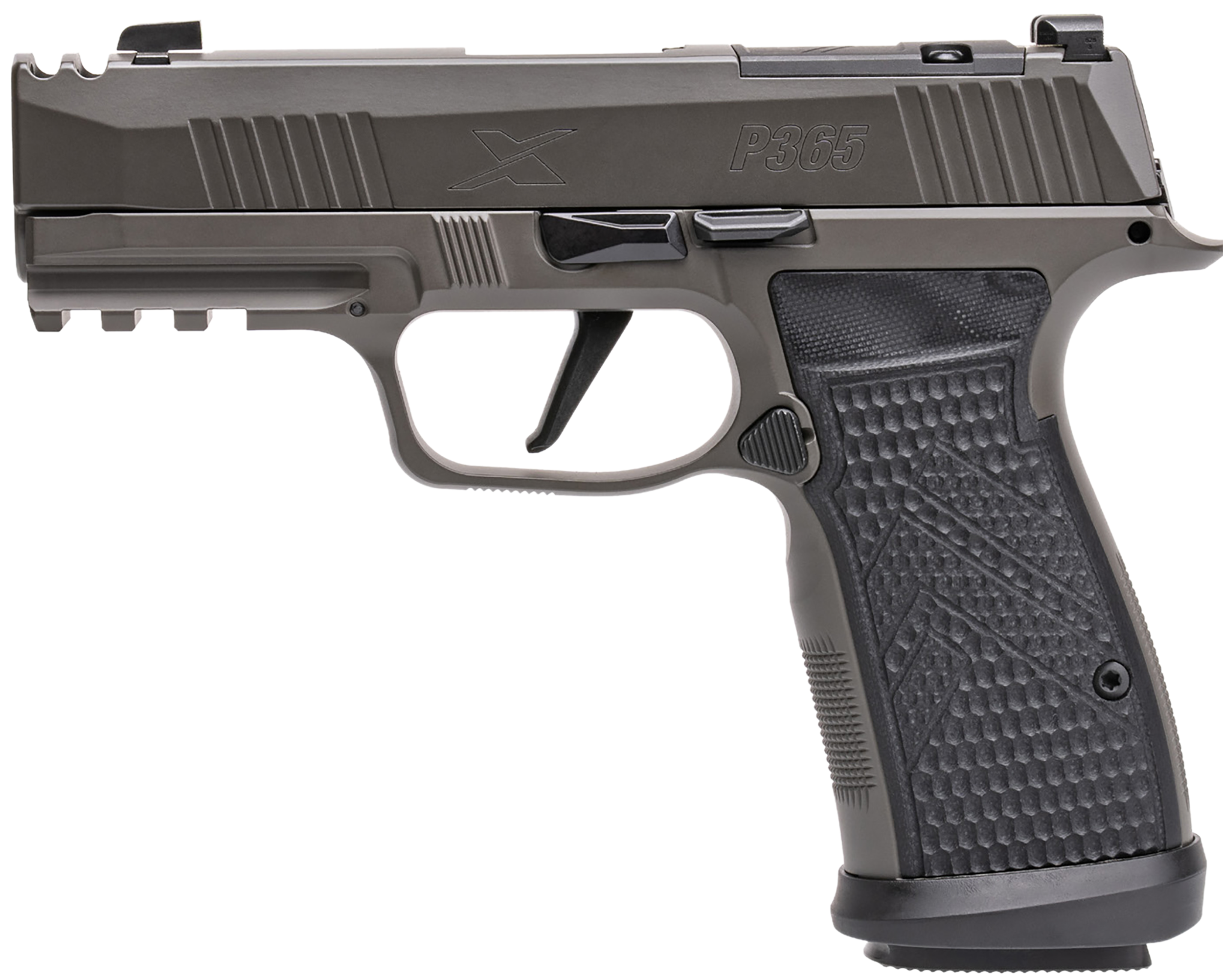 Sig Sauer 365AXGCA9LEGION10 P365 AXG Legion 9mm 10+1 3.10″ Compact Frame Legion Gray Cerakote Stainless Steel Slide G-10 Grip