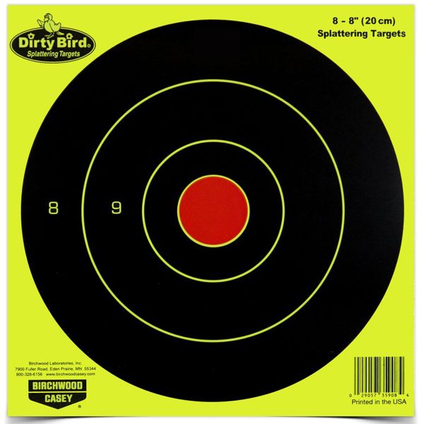 B/C DIRTY BIRD YELLOW RND TGT 8-8″