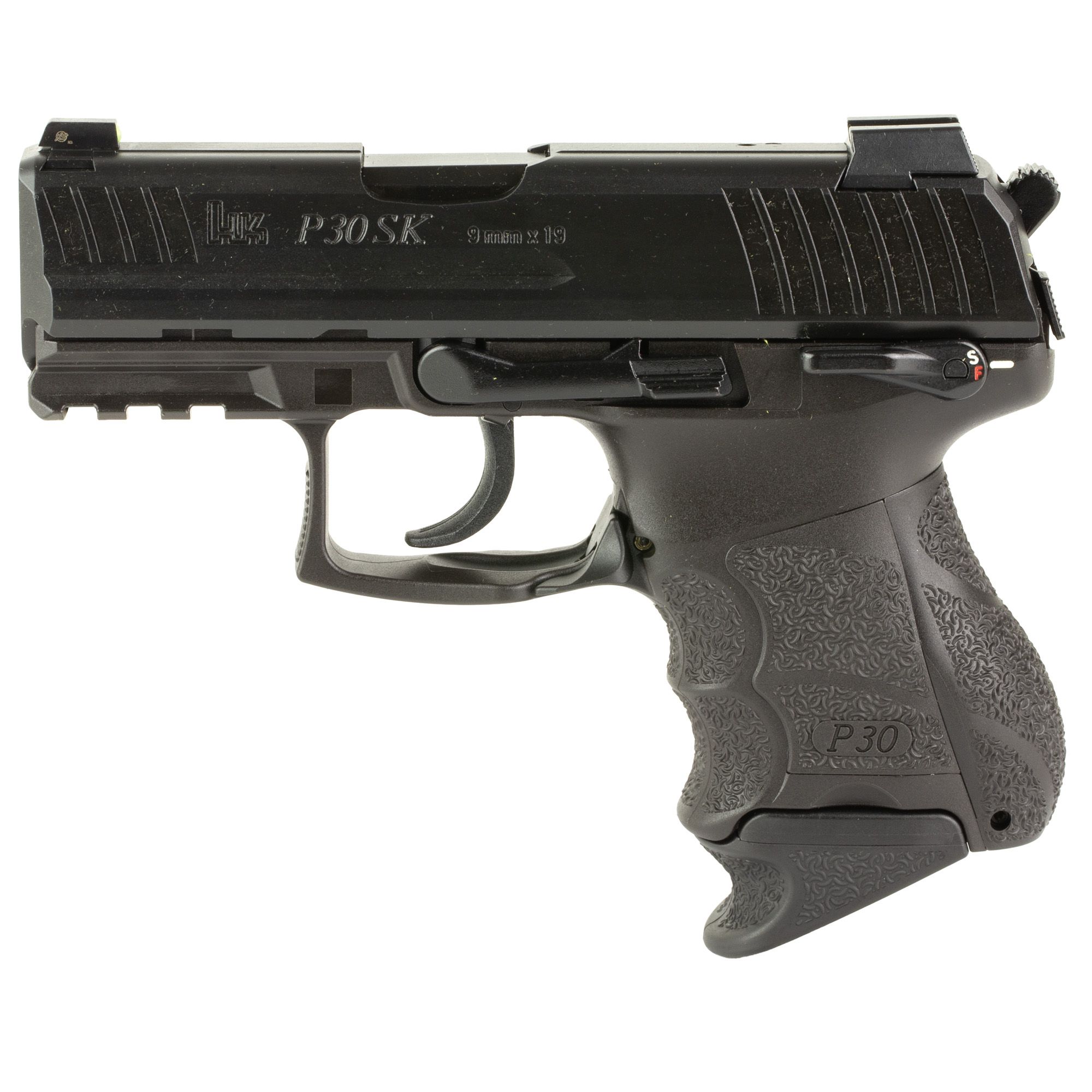 HK P30SK S 9MM 3.27″ 10RD V3 DASA BK