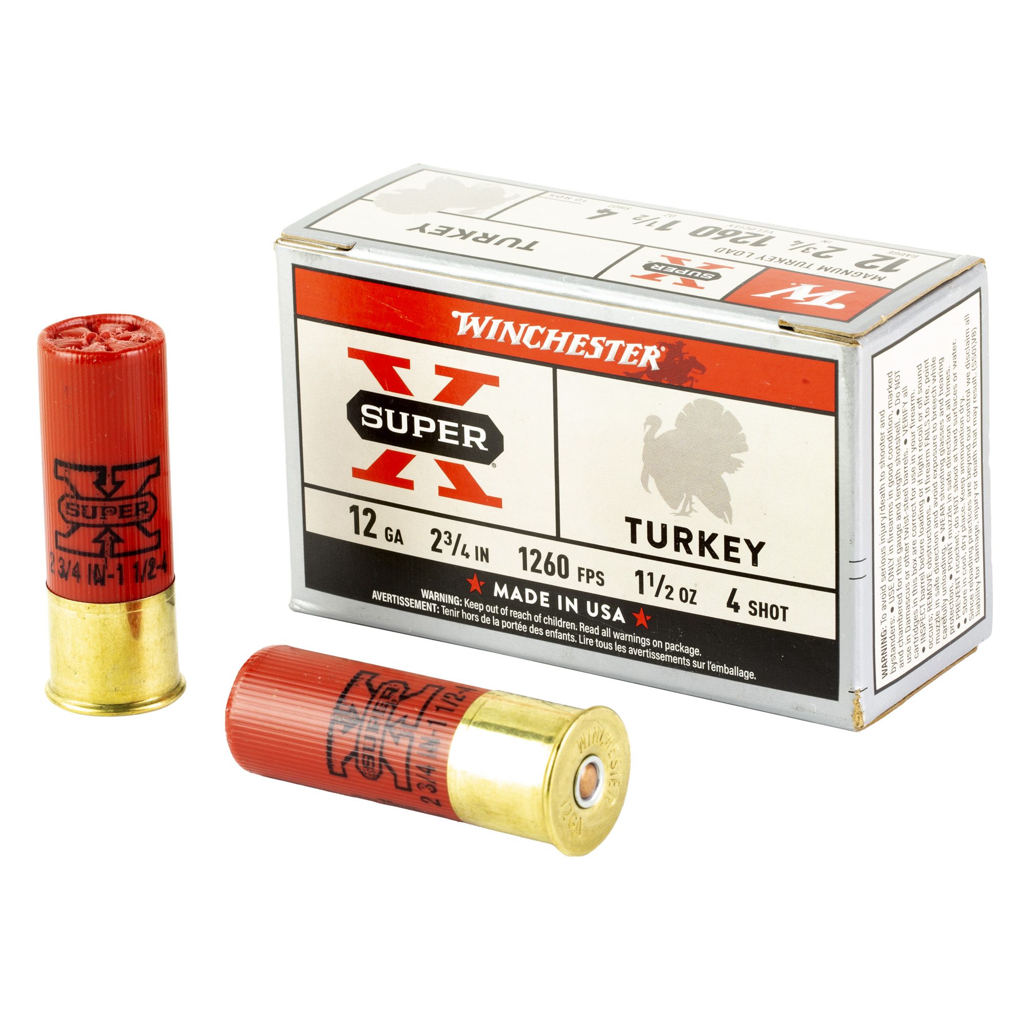 WIN SPRX TRKY 12GA 2.75″ #4 10/100