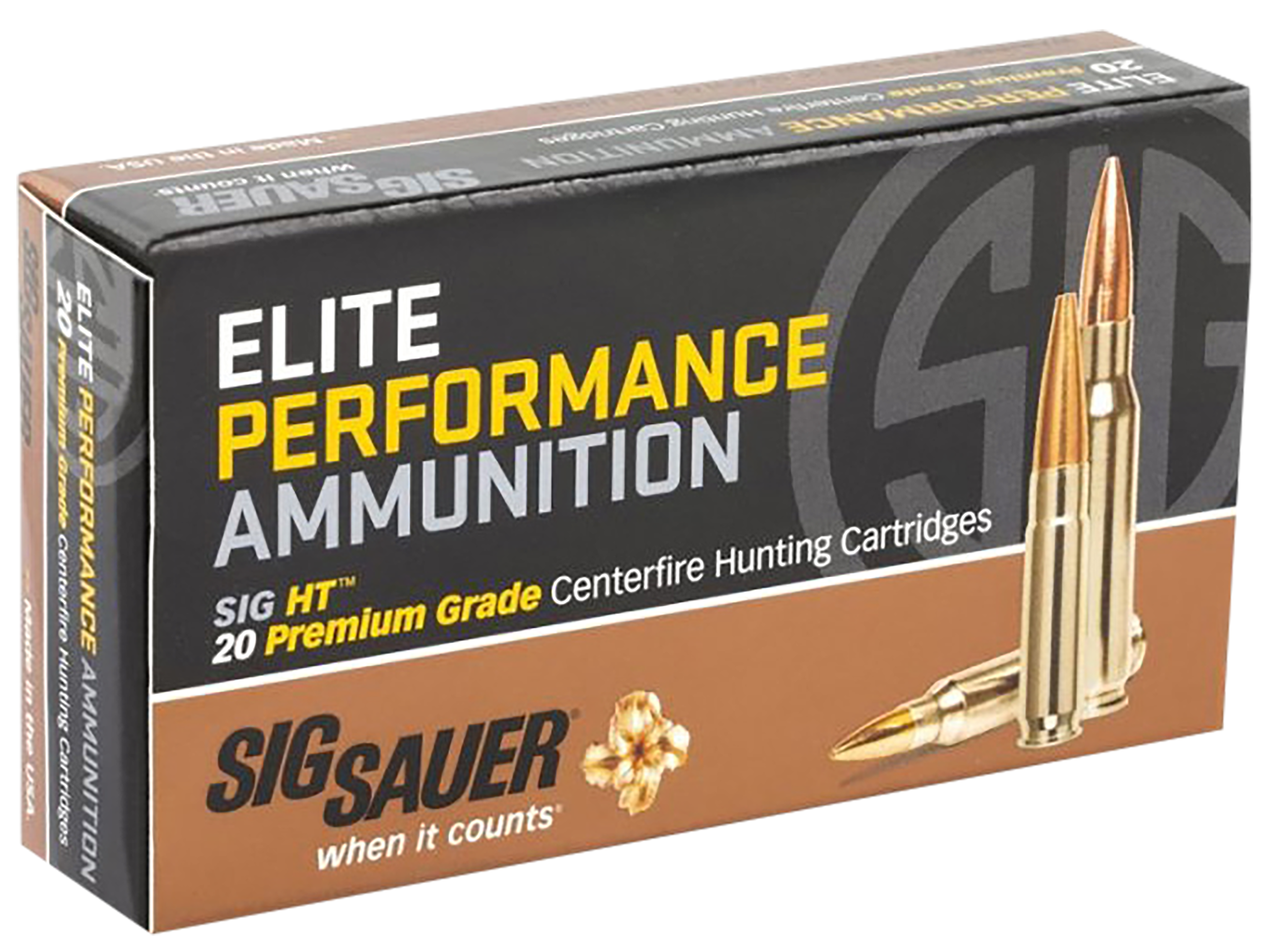Sig Sauer E270H120 Elite Copper Hunting  270Win 130gr Copper Solid 20 Per Box/10 Case
