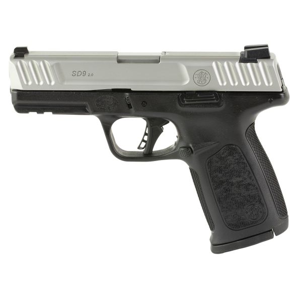 S&W SD9 2.0 9MM 4″ 10RD BLK/SLV