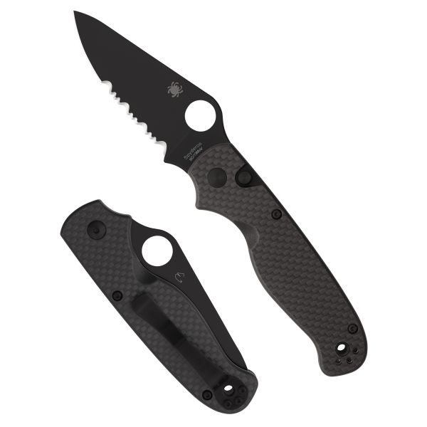 SPYDERCO BUTTONUP CF PS 3.27″ BLK
