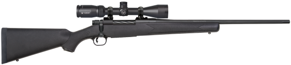 Mossberg 28053 Patriot  7mm-08 Rem Caliber with 5+1 Capacity, 22″ Fluted Barrel, Matte Blued Metal Finish & Black Synthetic Stock Right Hand (Full Size) Includes Vortex Crossfire II 3-9x40mm Scope