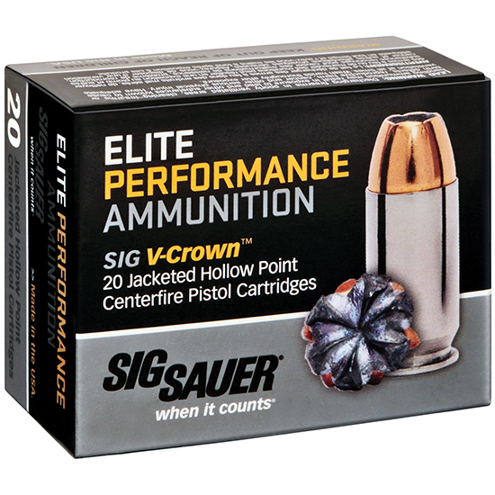 Sig-Sauer .40 S&W 165gr V-CROWN – 20rd