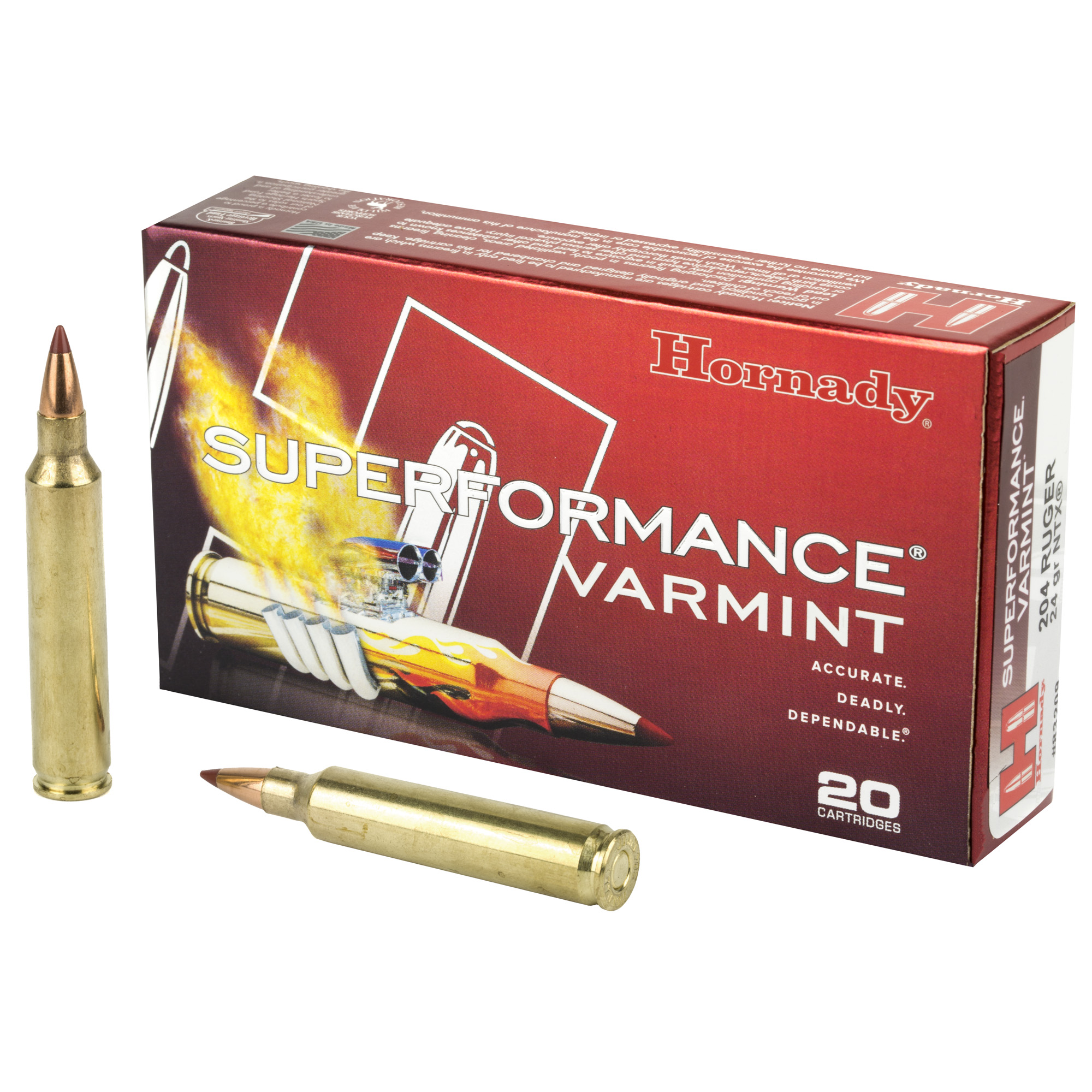 Hrndy .204 Ruger 24gr COPPER SOLID Brass – 20rd