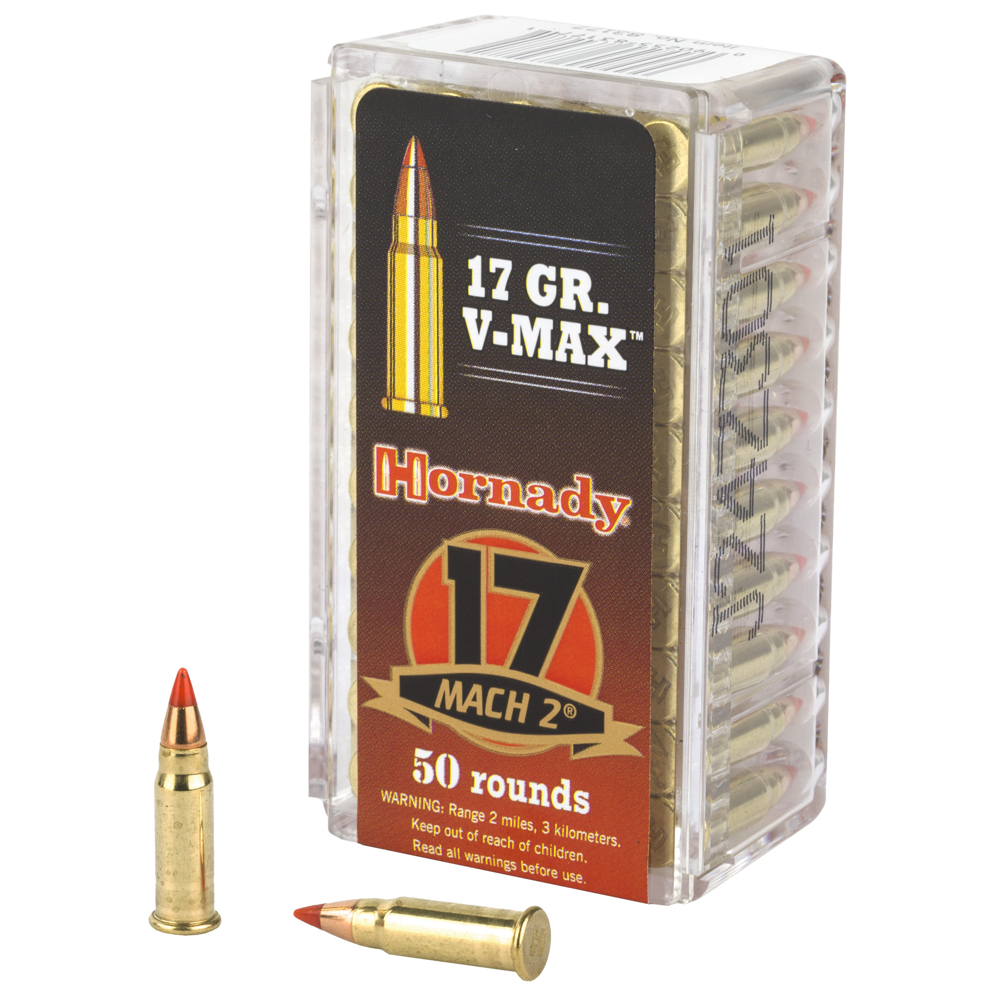 Hrndy .17 Mach 2 17gr V-MAX Brass – 50rd
