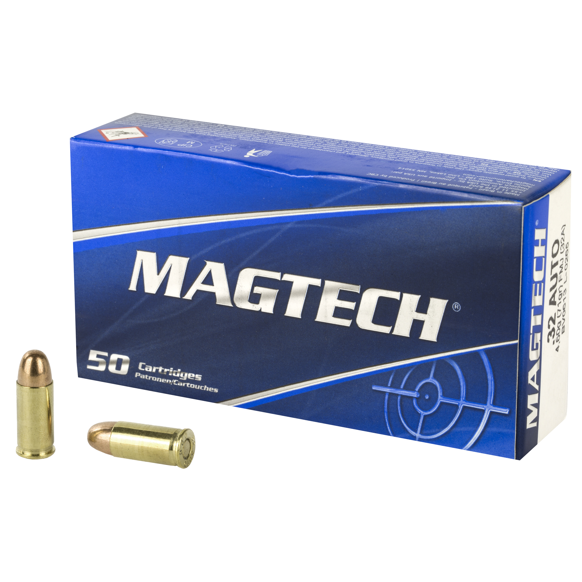 Mag-Tech .32 ACP 71gr FMJ Brass – 50rd