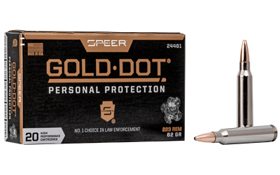 Springfield-Armory .223 Remington 62gr GOLD DOT Nickel-Plated Brass – 20rd