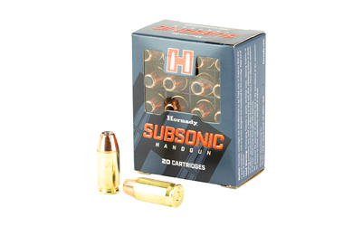 Hornady .45 ACP 230gr SUBSONIC Brass – 20rd